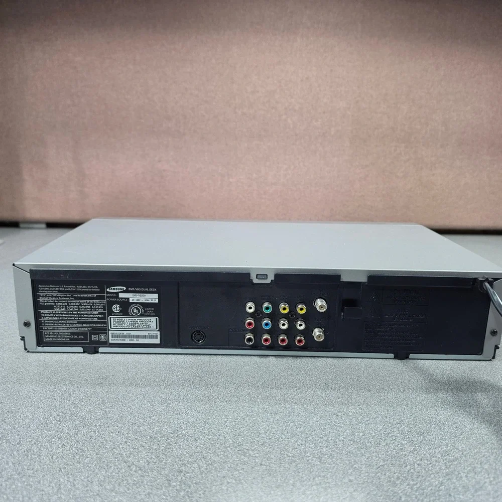 Samsung DVD/VHS Dual Deck Player DVD-V5500 4-Head Hi-Fi DVD NOT WORKING